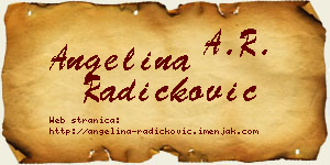 Angelina Radičković vizit kartica